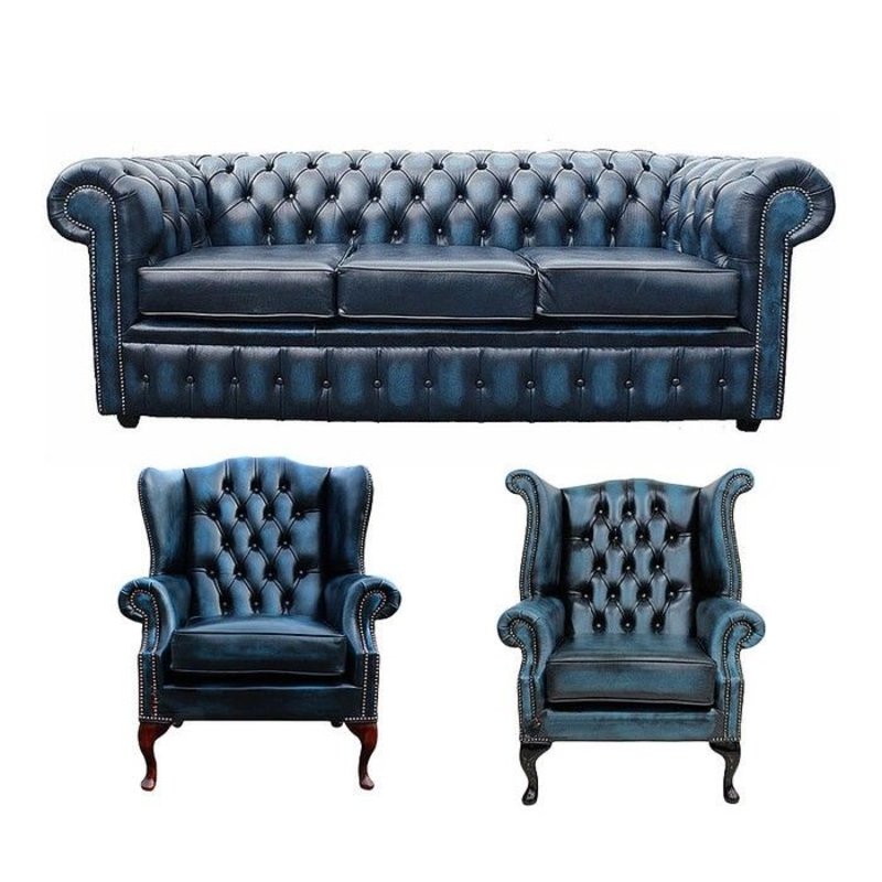 Sofagarnitur Chesterfield Design Set Polster Couch Garnituren