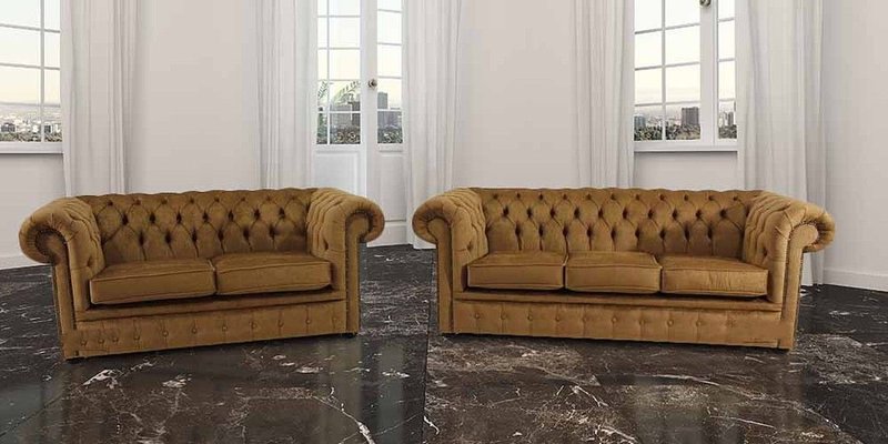 Chesterfield Couch Polster Sofas Sofa Couchen Dekor Leder Sofagarnitur