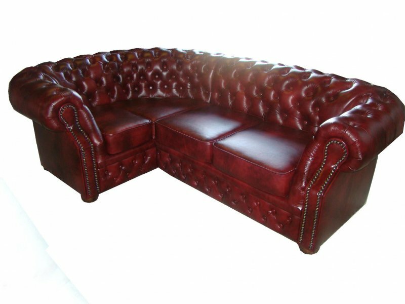 Ledersofa Ecksofa CHESTERFIELD SOFA "OXFORD SOFA" (ST)