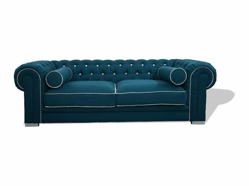 Chesterfield Sofa 3 SITZER Polster Designer Couchen Sofas Turkis Garnitur