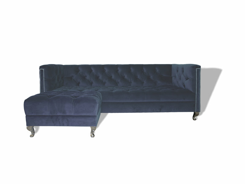 Chesterfield Sofa Polster Designer Couchen Sofas Garnitur Grau Couch SLIII