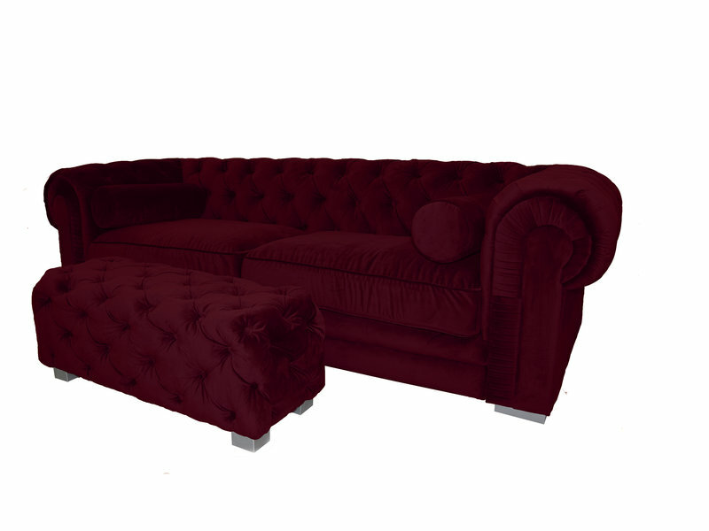 Chesterfield Sofa Polster Designer Couchen Sofas Dunkelviolett Couch SLIII