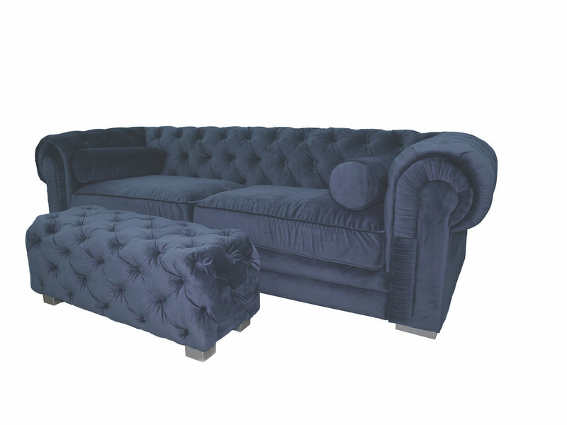 Chesterfield Sofa Modern Designer Couchen Dunkelgrau Garnitur Couch SLIII