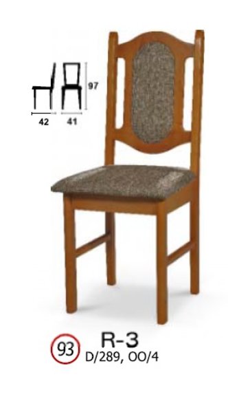 Stuhl aus Massivholz R3