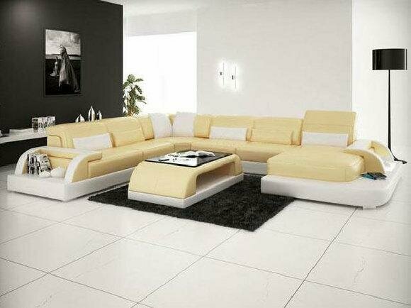 Wohnlandschaft Polster Ecke Eck Sofa Couch Garnitur Landschaft Leder WetzlarA