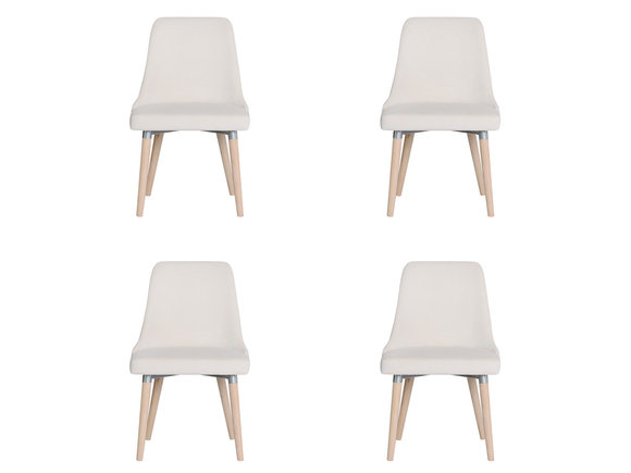 4x Design Polster Sitz Stühle Stuhl Seht Garnitur Lounge Sessel Club Set