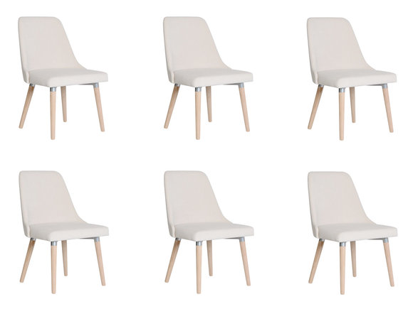 6x Design Polster Sitz Stühle Stuhl Seht Garnitur Sessel Lounge Club Set