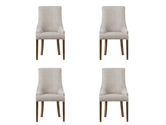 4x Designer Polster Stuhl Set Garnitur Stühle Komplett Lehn Sitz Lounge