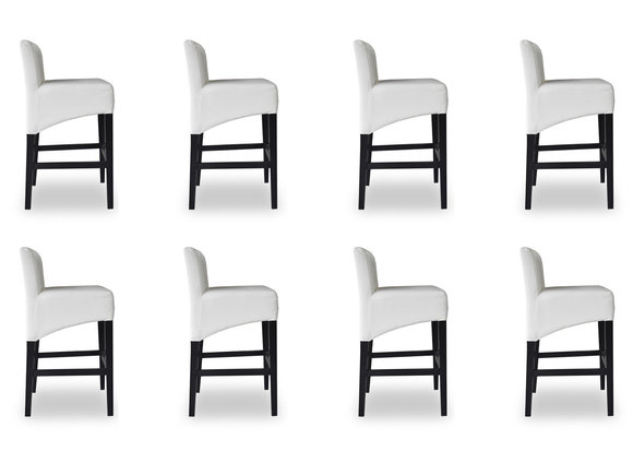 8x Bar Hocker Barhocker Tresen Stuhl Stuhl Set Stühle Polster Sitz Garnitur