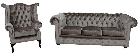 Chesterfield Couch Polster Sofas Klassischer Schaffhau 3 Sitzer