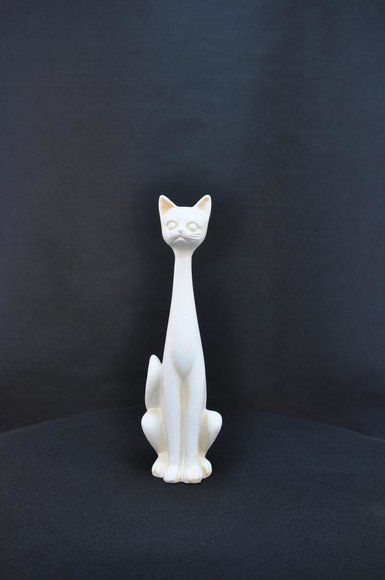 42cm XXL Design Katze Dekoration Figur Skulptur Acryl Dekorative Statue