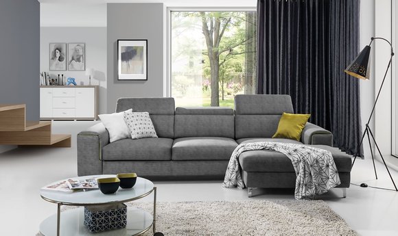 Schlafsofa Sofa Polster Wohnzimmer Ecksofa Textl Sitz Garnitur Funktions