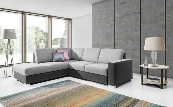 Wohnzimmer Funktions Couch Schlafsofa Sofa Polster Ecksofa Textl Sitz