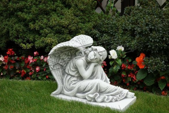 42cm Deko Skulptur Design Figur Statue Garten Figuren Antik Stil Statuen