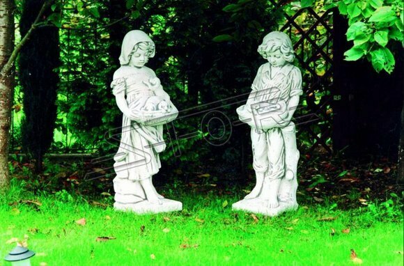 120cm Mädchen Figur Statue Figuren Skulptur Statuen Garten