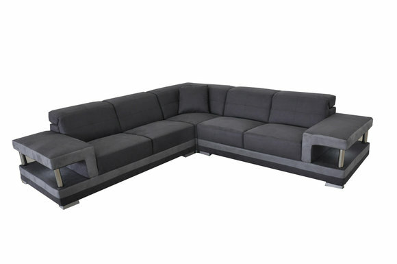 Leder Eck Sofa Couch Polster Wohnlandschaft Luxus Garnitur Ecke Sofas