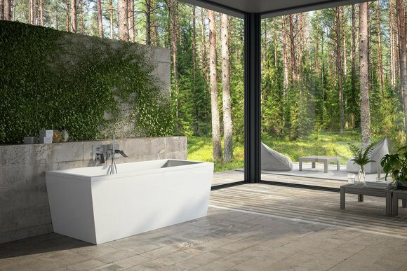 Badewannen Rechteckige Design Badewanne Weiß Moderne Badezimmer