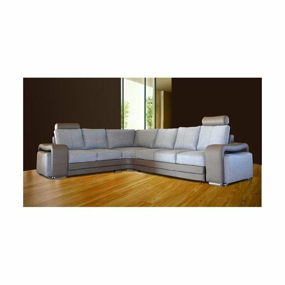 L-Form Stoff Ecksofa Wohnlandschaft Polster Eck Sofa Couch Sitz Garnitur