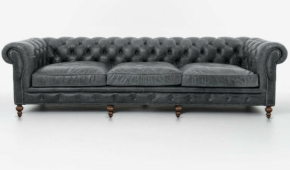 Chesterfield Sofagarnitur Sofa Couch Polster 321 Sitzer Leder Couchen