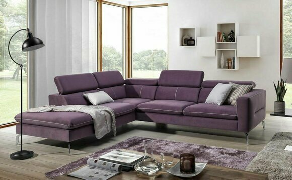 Ecksofa L-Form Sofa Wohnlandschaft Garnitur Polster Couch Design Modern