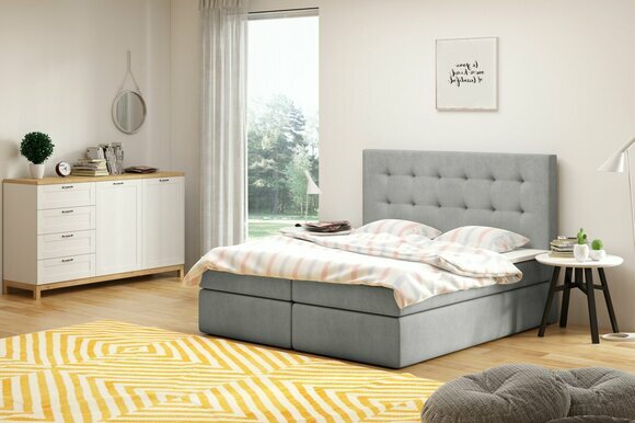 Bett Chesterfield Design Deko Luxus Hotel Betten 180x200cm Schlaf Zimmer