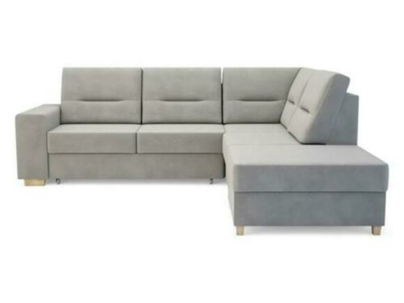 Design Ecksofa L-form Bettfunktion Couch Leder Textil Sofas Eckcouch