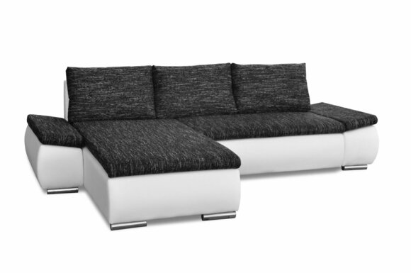 Design Modern Ecksofa L-form Bettfunktion Couch Leder Textil Sofas Neu