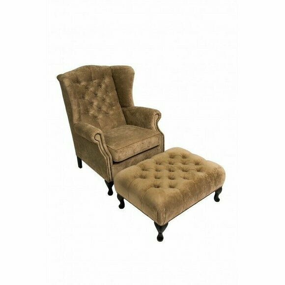 Hocker Beistell Bank Fußhocker Beistellhocker Ottomane Sitzbank Chesterfield