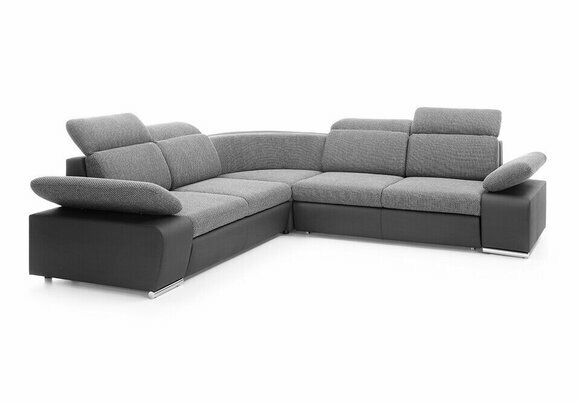 Design Ecksofa Couch Leder Multifunktion Sofas Wohnlandschaft Textil