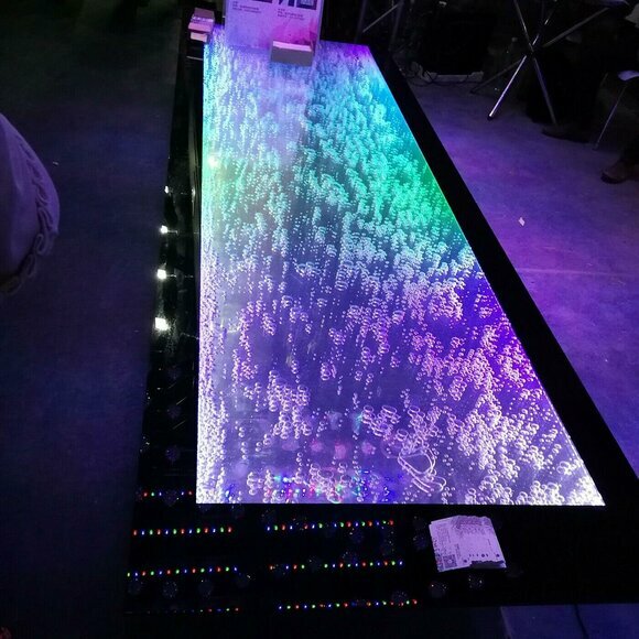 Led Bar Tisch Wasser Wand Bar Theke Regal Möbel Beleuchtete Bartisch