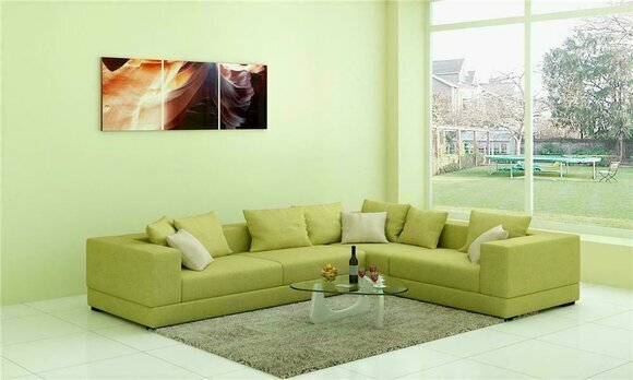 Sofa Modernes Polster Textil Couch Design Ecksofa Couchen Stoff