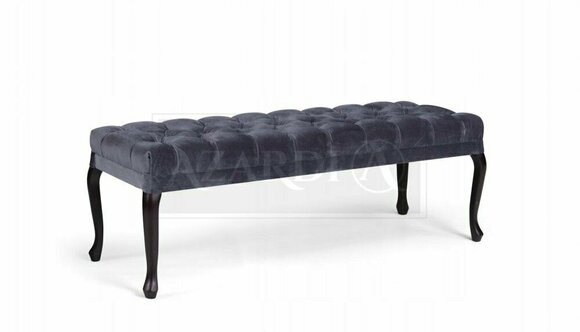 Hocker Sessel Fernseh Design Polster Fußhocker Chesterfield Textil Neu