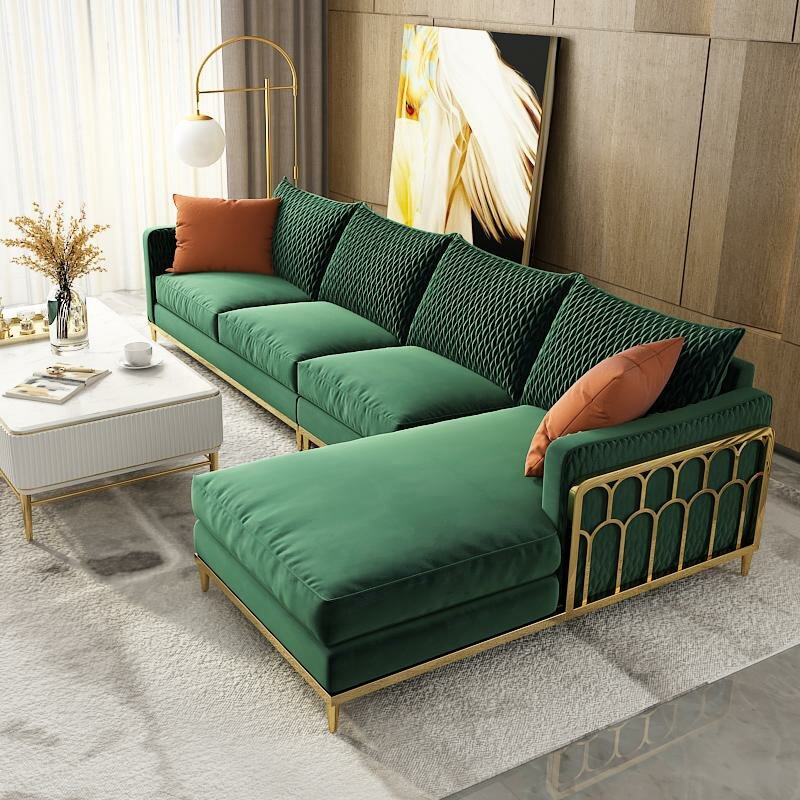 Ecksofa Stoff LForm Couch Design Polster Eck Moderne Wohnlandschaft