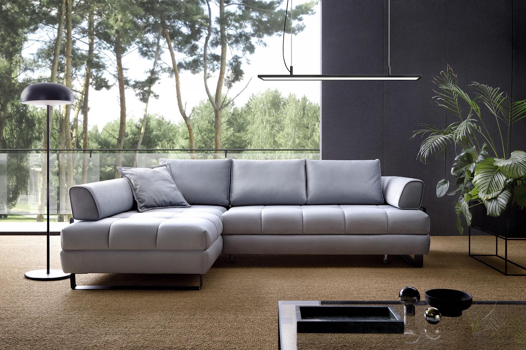 Ecksofa Luxus Sofas Couchs Möbel NEU Stoff Leder Couch Wohnzimmer