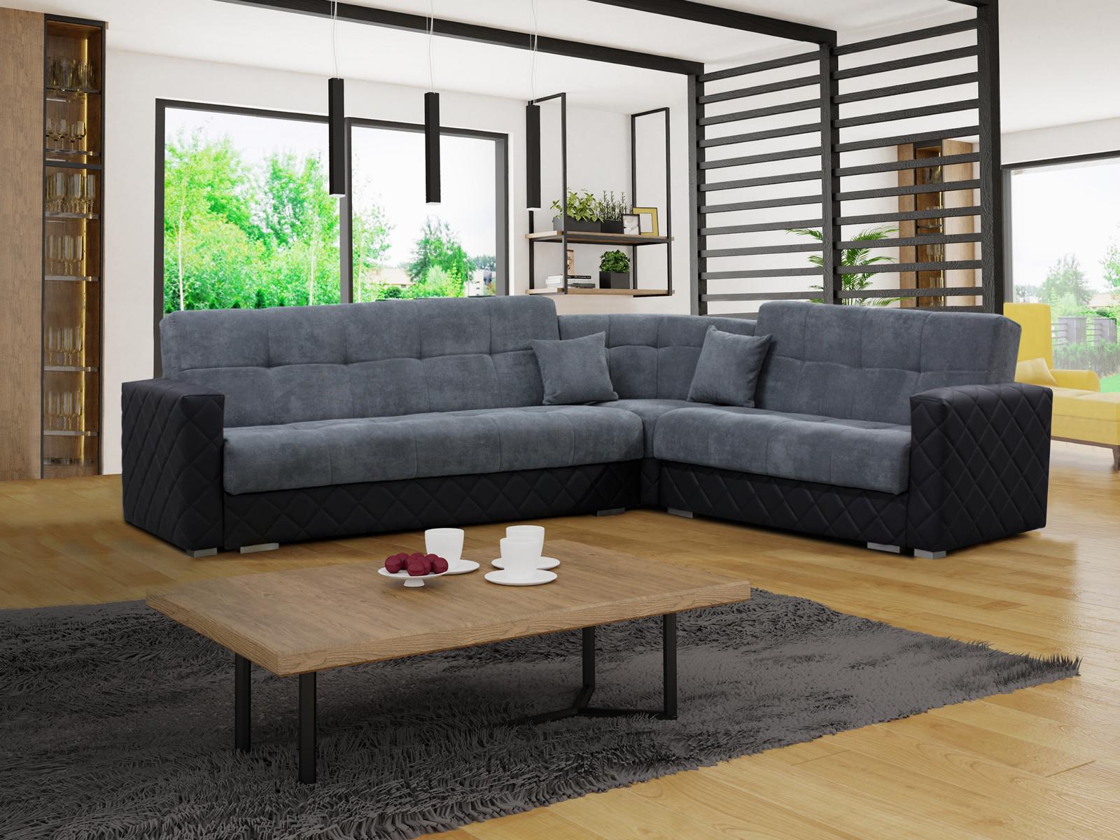 Luxus Textil L Form Stoff Modern Ecken Couch Sofa Wohnlandschaft Ecksofa Sofas