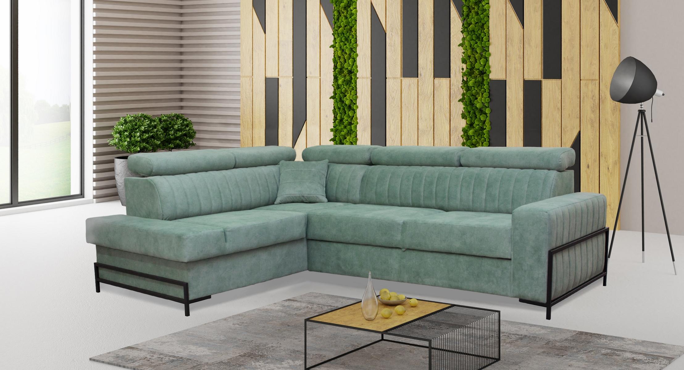 Wohnzimmer L-Form Modern Design Textil Stoff Luxus Sofa Couch Ecke Polstermöbel