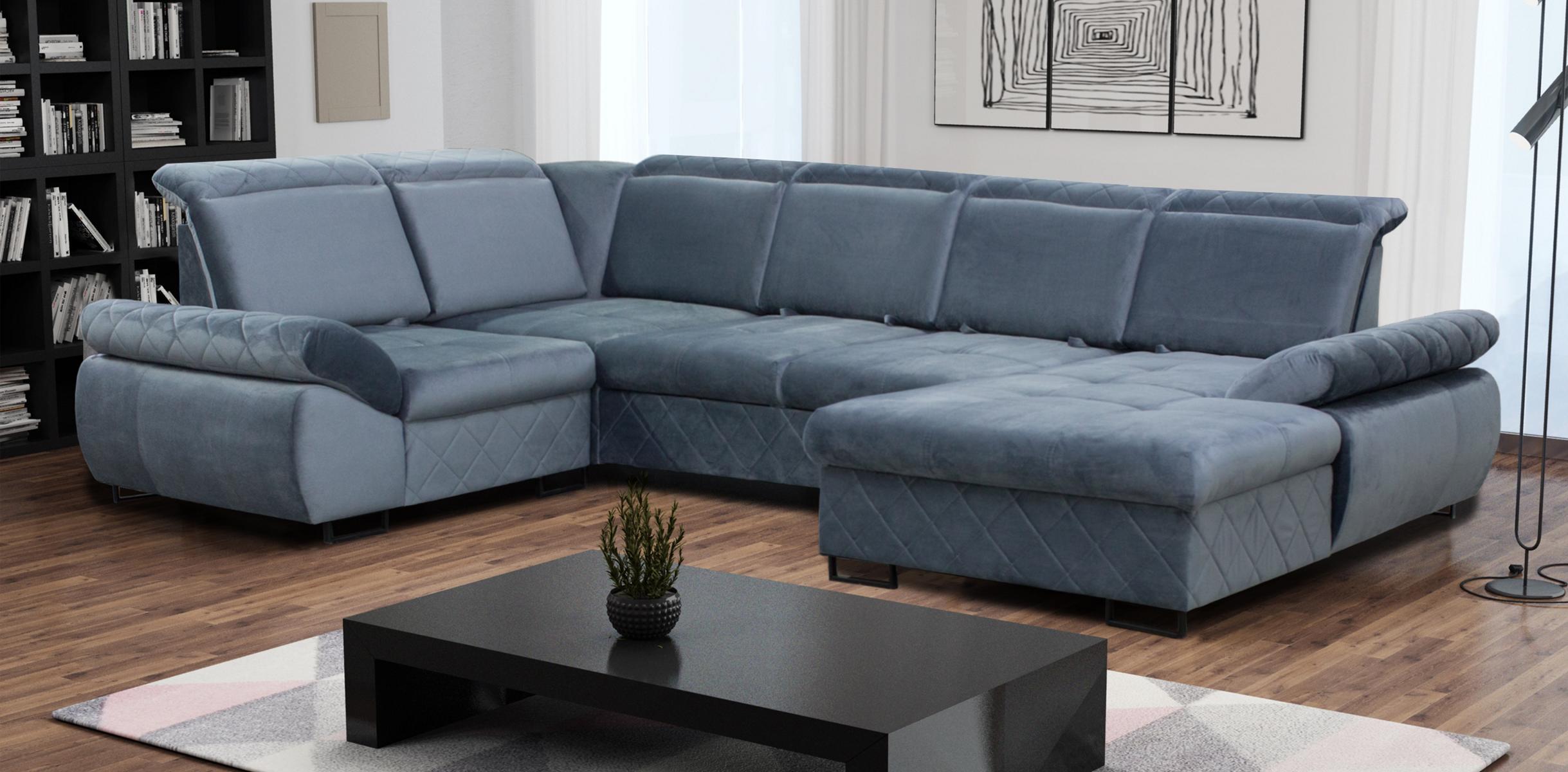 Eck Sofa Couch Polster Leder Sofa Couchen Möbel Neu Wohnlandschaft U Form