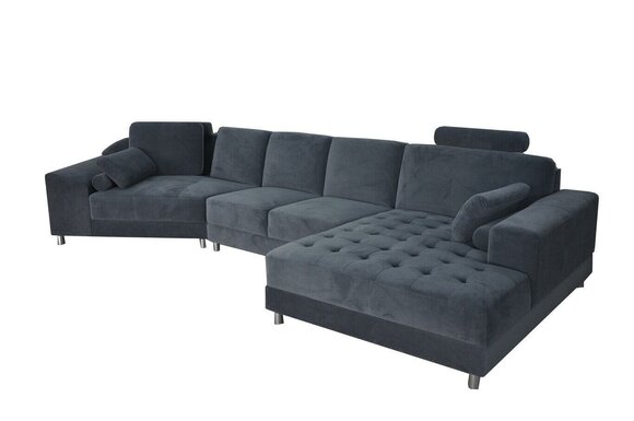 Moderne Textil Sofa Eckcouch Polster Wohnzimmer LForm Wohnlandschaft USB Ecksofa