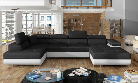 U-Form Couch Ecksofa Garnitur Design Modern Wohnlandschaft Sofa Sofort