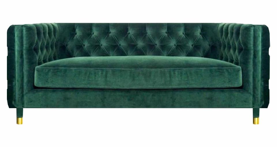 Chesterfield Design Sofa Couch Dreisitze Sitzmöbel Grün Polstermöbel Neu