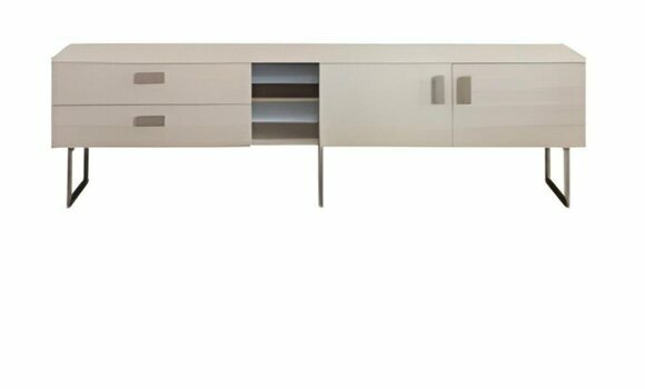 Beiges Wohnzimmer Sideboard Luxuriöser TV-Schrank Holz Lowboard Möbel