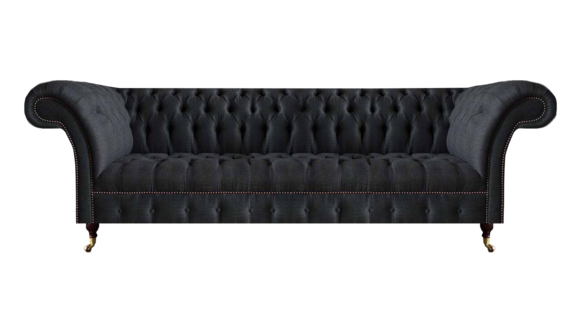 Modernes Schwarzes Sofa Wohnzimmer Designer Couch Luxuriöse Sitzmöbel