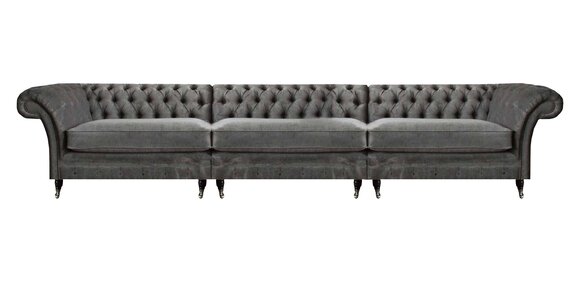 Wohnzimmer Dreisitzer Sofa Couch Chesterfield Modern Design Polstermöbel