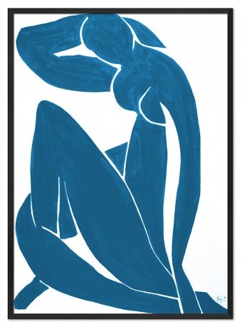 Blaue Figur Handarbeit Ölbilder Gemälde Leinwand Ölbild Bild G114374