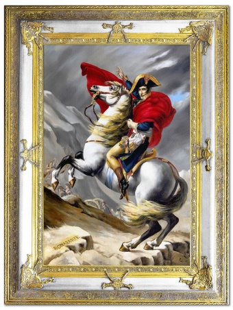 Napoleon über die Alpen Handarbeit Ölbilder Gemälde Leinwand G93952