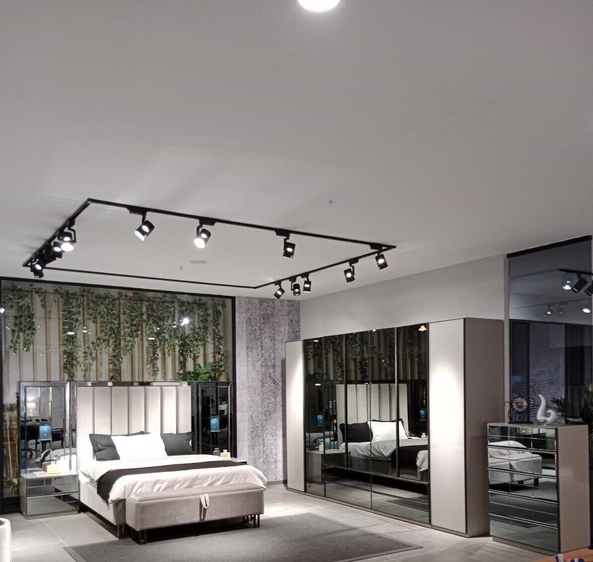 Luxus Schlafzimmer Set Komplettes Zimmer Möbel Bett Nachttisch Schrank Bank Neu