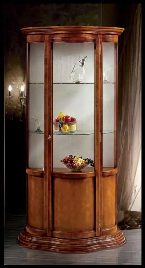 Glasschränke Luxus Sideboard Schränke Braun Vitrine Italienische Möbel