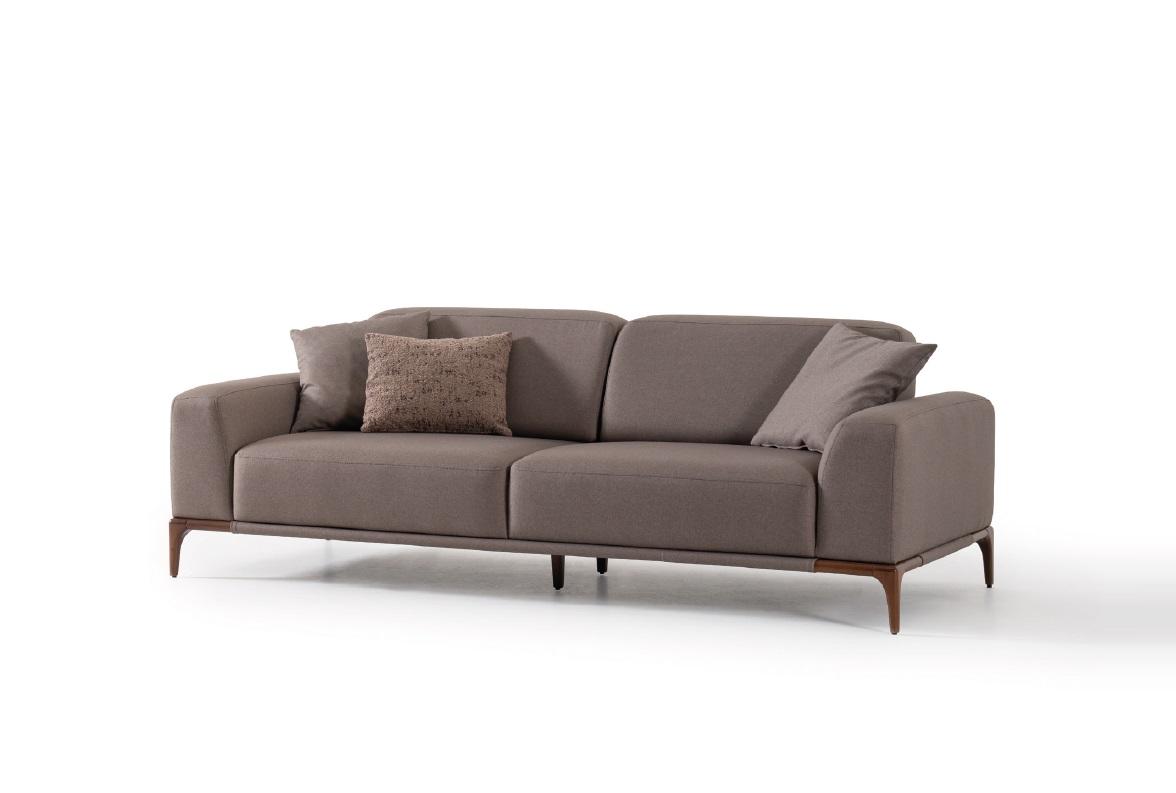 Wohnzimmer Sofa Couch Dreisitzer Design Luxus Couchen Möbel braun