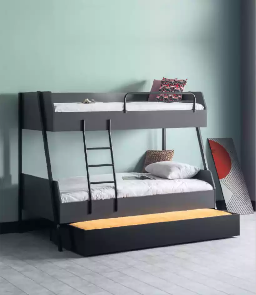 Jugendbett Kinderbett Kids Design Modern Bett Kinderzimmer Betten Holz