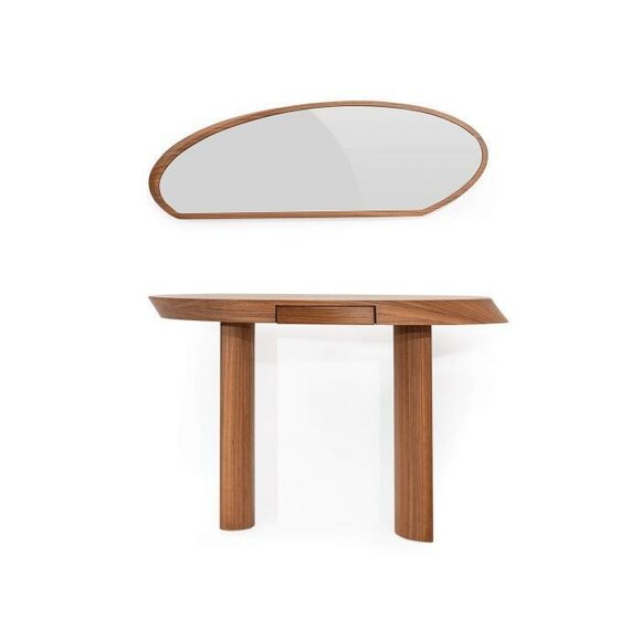 Modern Wohnzimmer Set Besteht aus Holz Konsolentisch und Spiegel 2tlg.